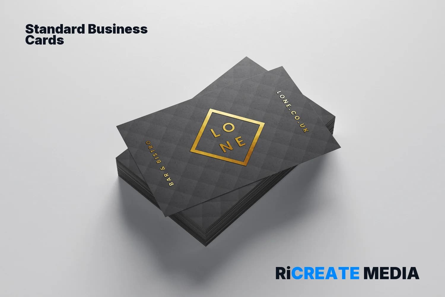 Business Cards — printed example